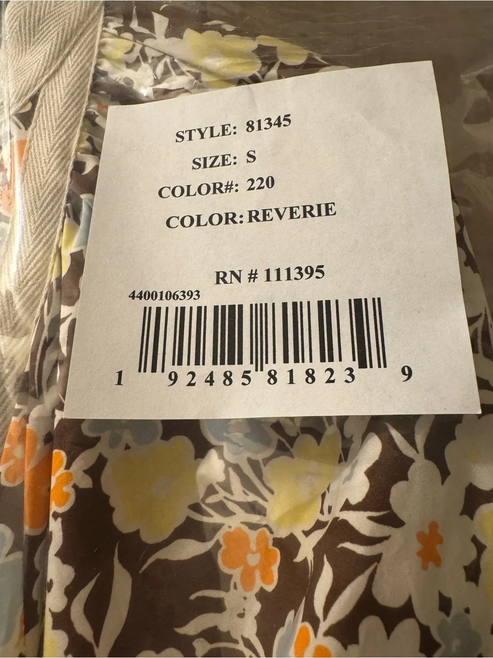 NWT Tory Burch Reverie Floral Balloon Sleeve Cotton Caftan Dress Size Small